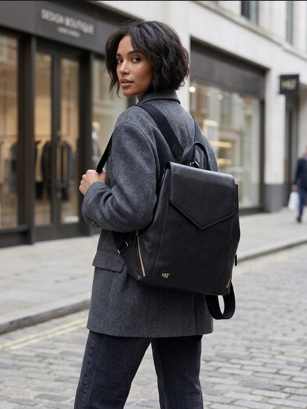H&T Leather Backpack